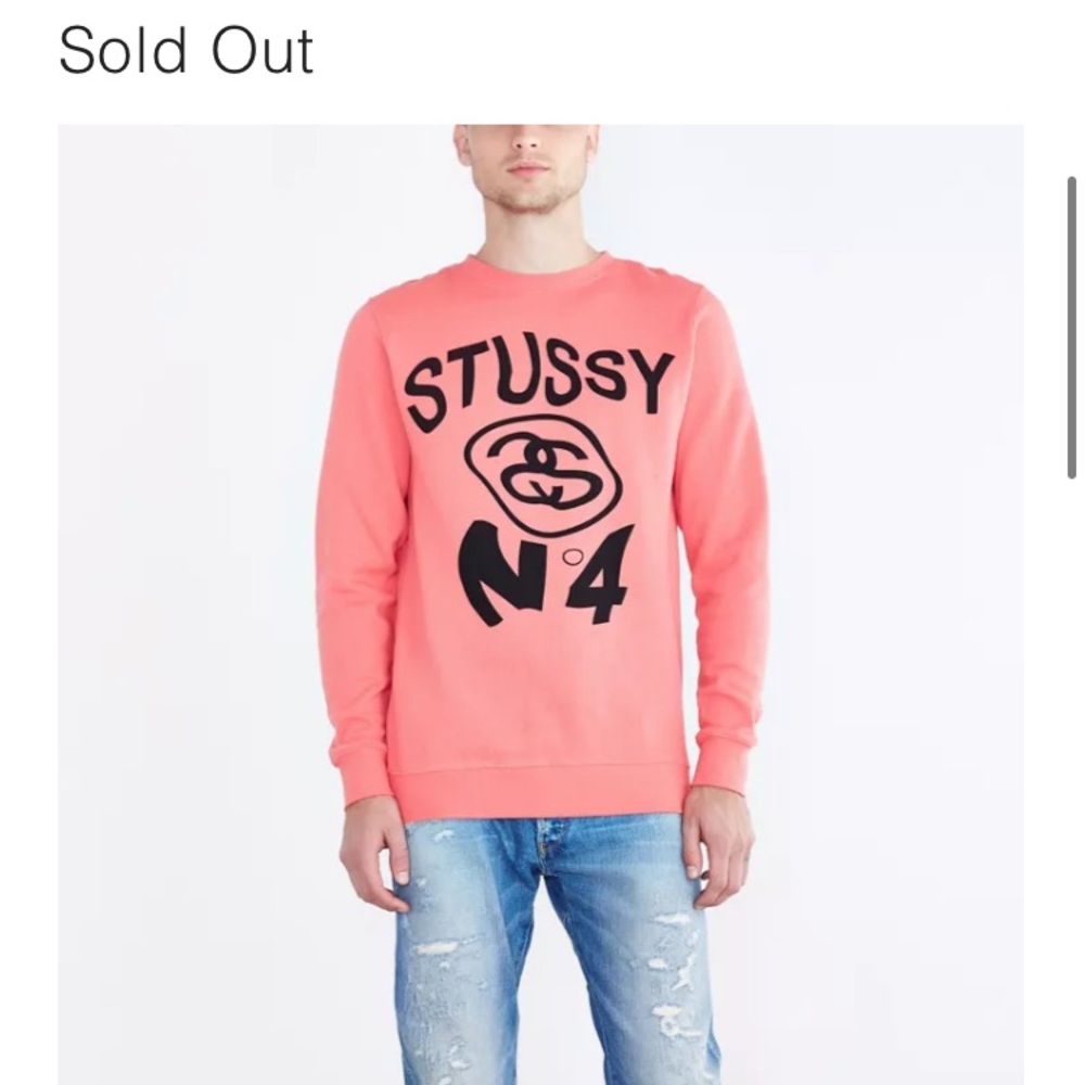 Stussy No. 4 Warp Crew Neck Sweatshirt